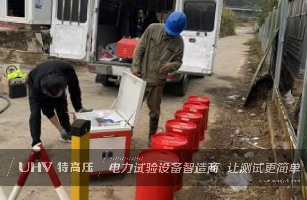 武漢特高壓售后服務(wù)團(tuán)隊(duì)赴現(xiàn)場(chǎng)，完成鄂州變電站電纜絕緣耐壓試驗(yàn)！(圖1)